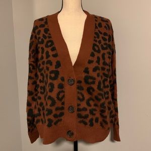 Universal Thread Leopard Cardigan